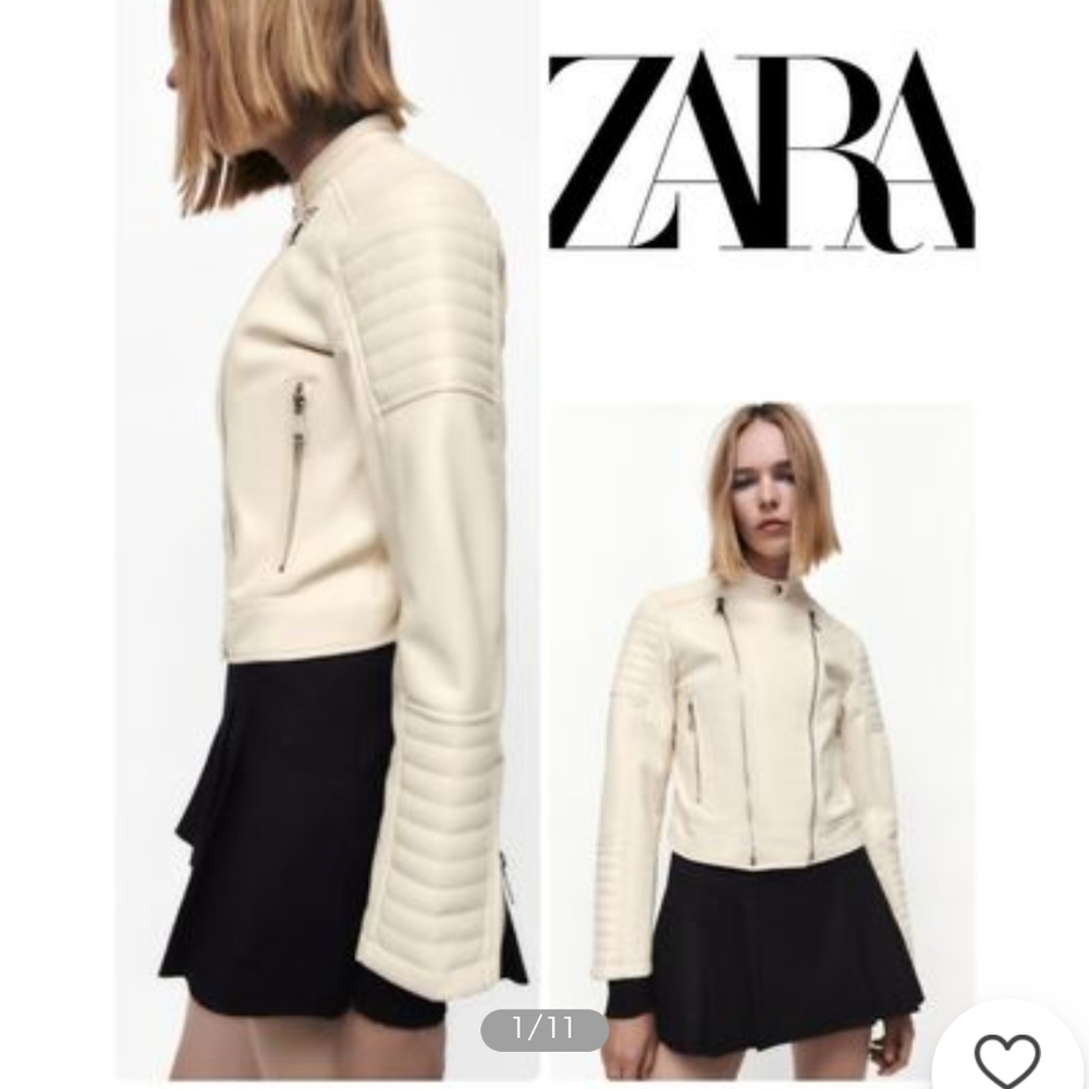 ZARA | FAUX LEATHER JACKET (New with tags)🤩🤩🤩💯💢 - Picture 2 of 5